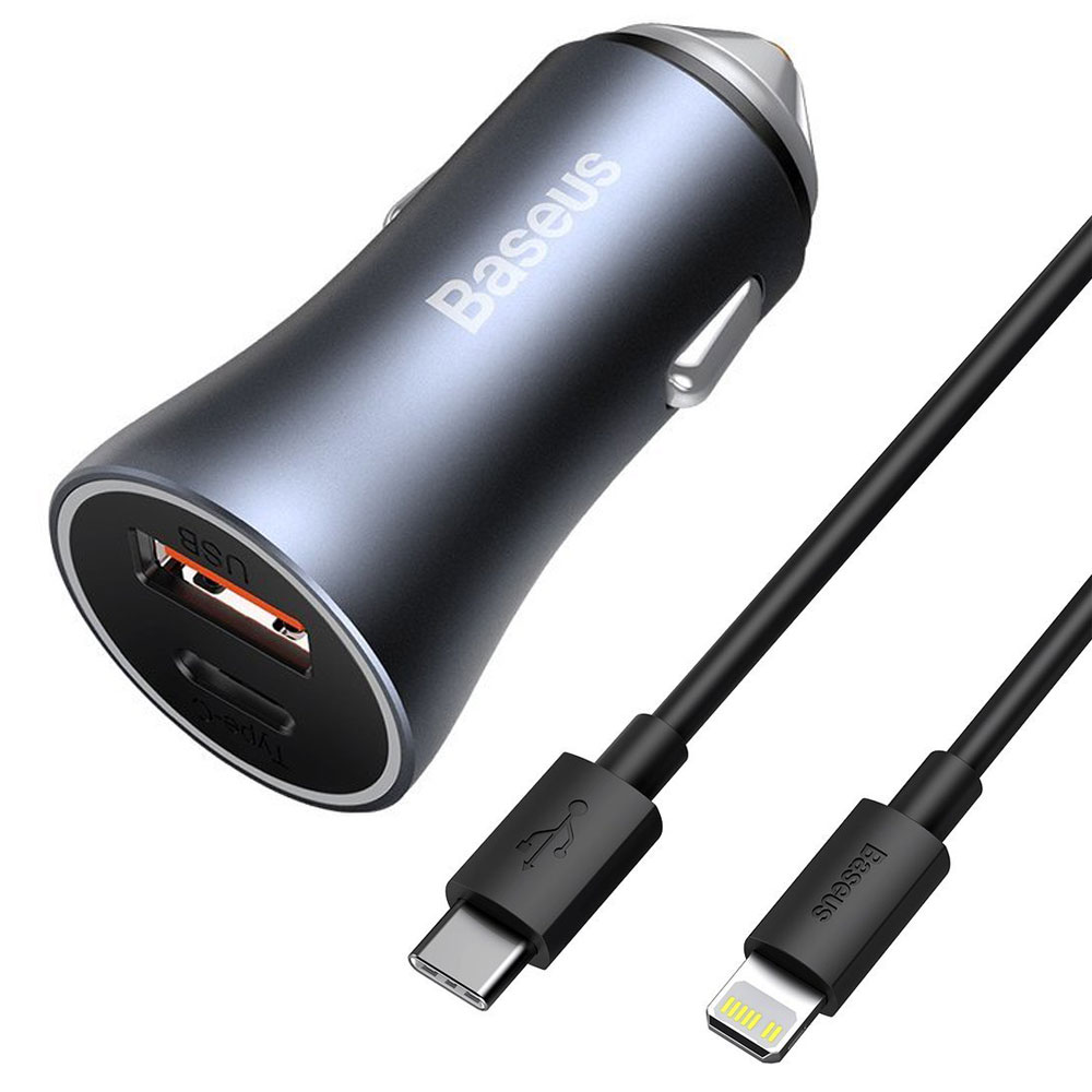 شارژر فندکی 40W باسئوس مدلBaseus Golden Contactor Pro TZCCJD-B0G